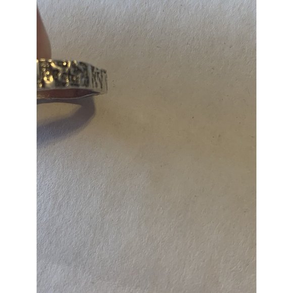 Women's 925 Sterling Silver Adjustable Open Ring Minimalist Rustic Gift … - Picture 4 of 4